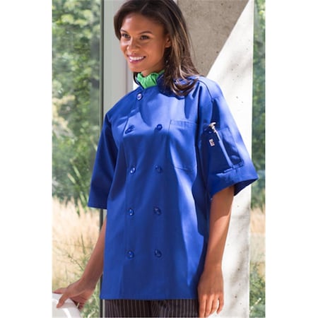 Charlotte Madison Short Sleeve Avocado Chef Coat, 3x Large CH141296